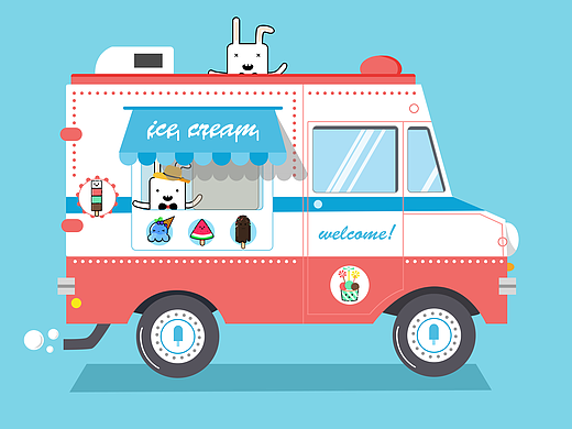 ice cream 萌萌冰淇淋ui卡通系列