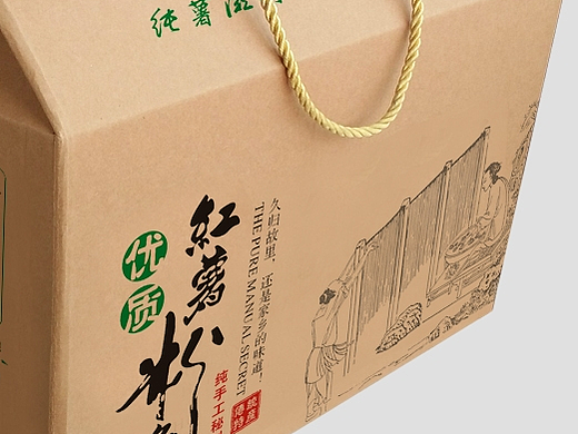 粉条纸箱设计印刷厂家粉条粉丝纸箱定做粉条彩箱定做