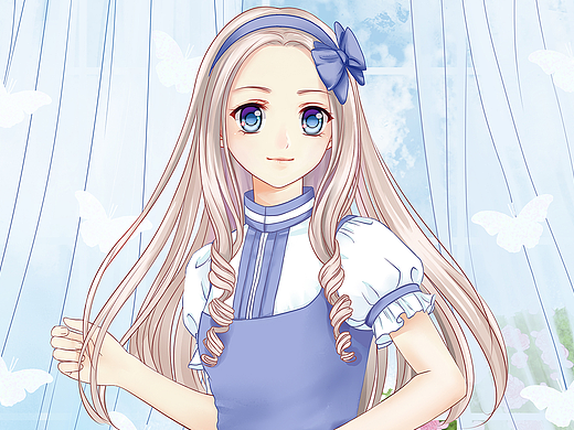 提裙少女