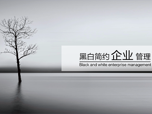图帮主---黑白简约企业管理PPT