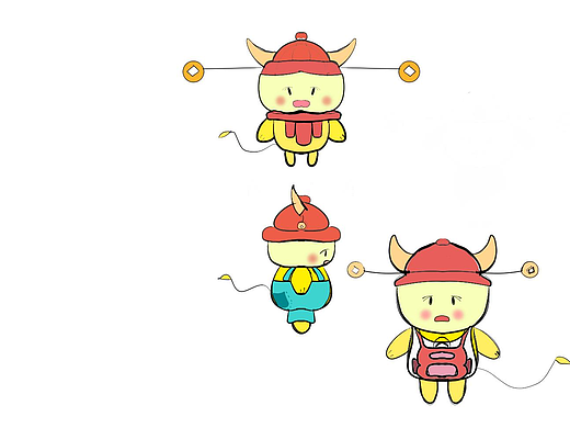 中国体育彩票吉祥物---乐乐牛（个人主页-ZNDQ5OTkzNDg=） - IP形象 - 站酷设计师Z53459787原创素材 - 站酷ZCOOL