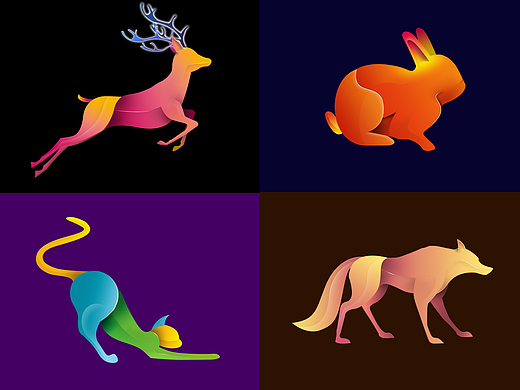 奔跑的森林--系列组图绘（个人主页-ZMjI4MjMwMjg=） - 新锐潮流插画 - 站酷设计师一只奔跑的橘子原创素材 - 站酷ZCOOL