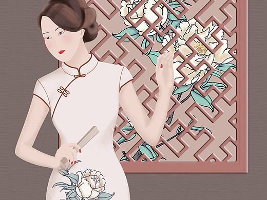 古风旗袍美女