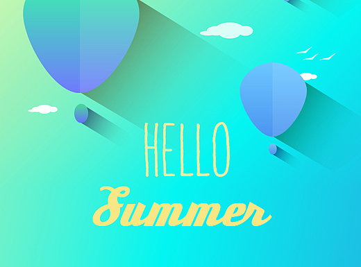 夏天主题手机图标瀑布流包装