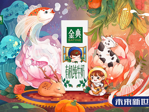 金典牛奶包装设计