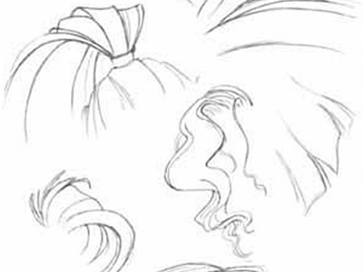 怎样画漫画头发?