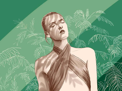 阳光下的美男子