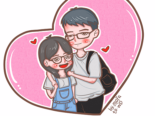 情侶（個人主頁-ZMjI3NDA2MDQ=） - 創(chuàng)作習作 - 站酷設計師mofa啊原創(chuàng)素材 - 站酷ZCOOL