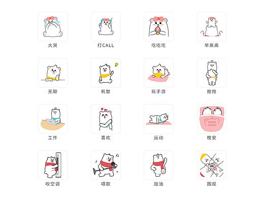 Midea Family 表情包