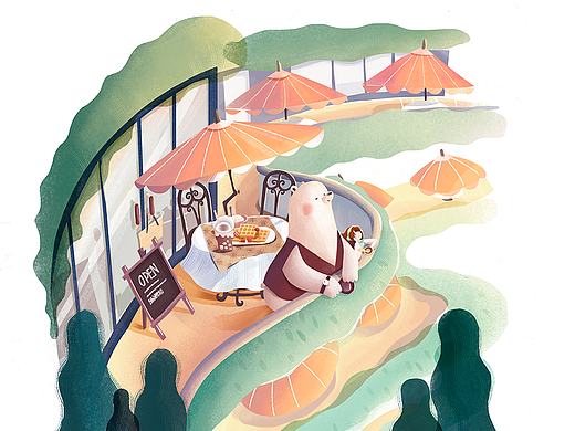 杭州大悦城合作插画