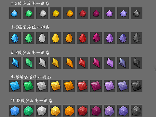 宝石手绘配色练习（个人主页-ZMjE3NTk4NTI=） - 游戏UI - 站酷设计师767608328原创素材 - 站酷ZCOOL