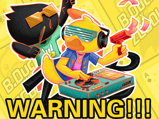 B.Duck小黄鸭 x ZCOOL站酷联名扑克-乐队