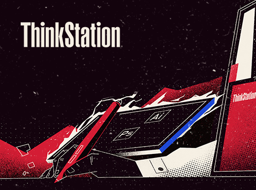 ThinkStation P328工作站海报创意设计