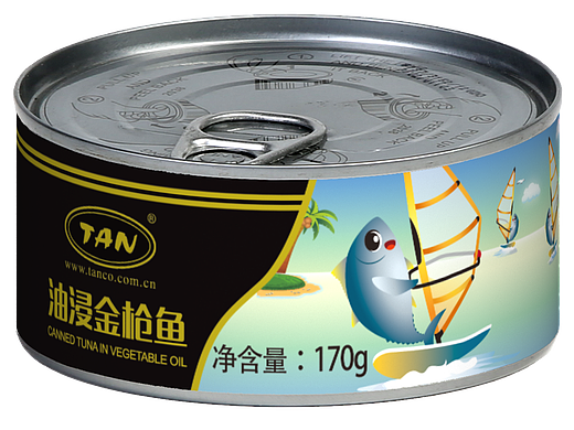 卡通包装罐头