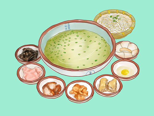 小云米线插画