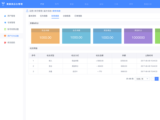 后台页面设计
