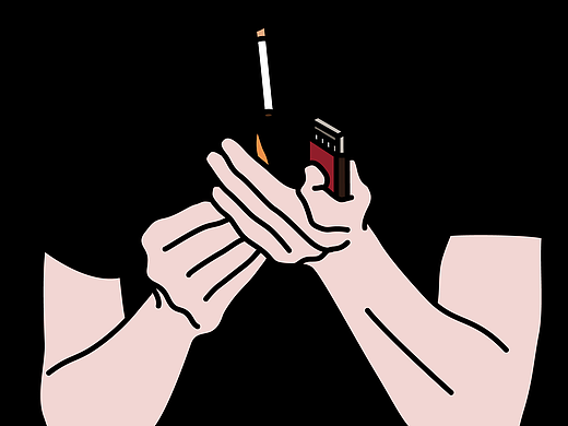 faces#为你点烟插画-艺术插画3832114年前超级英雄插画-创作习作