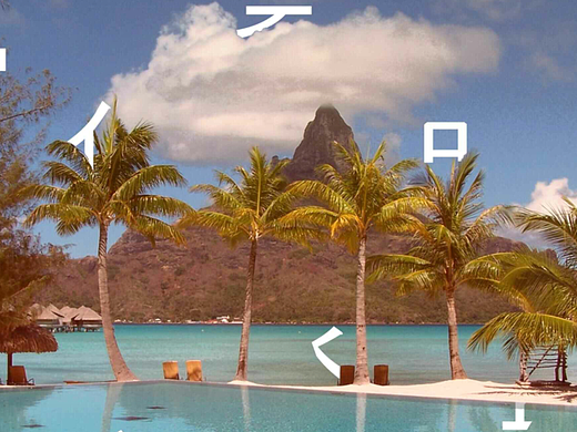 印象塔西提·日式海报风图案设计