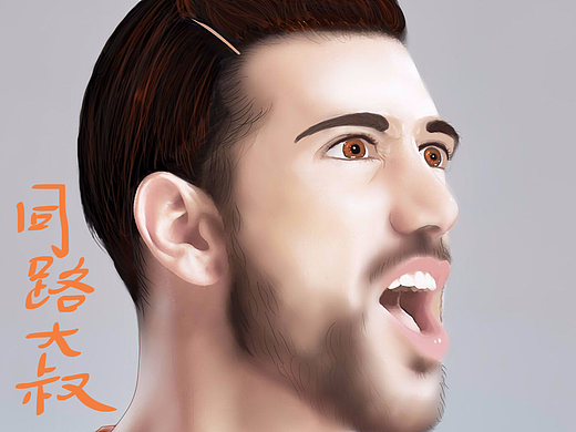 手绘  鲁能 足球  意大利 中锋 前锋 佩莱 作品