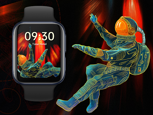 時間旅館 OPPO Watch（個人主頁-ZNDQ3Njg2OTY=） - 主題/皮膚 - 站酷設計師楓橋夜泊原創(chuàng)素材 - 站酷ZCOOL