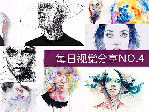 《【每日视觉分享NO.4】意大利艺术家Agnescecile水彩插画集》