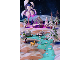 LOWPOLY 风格插画