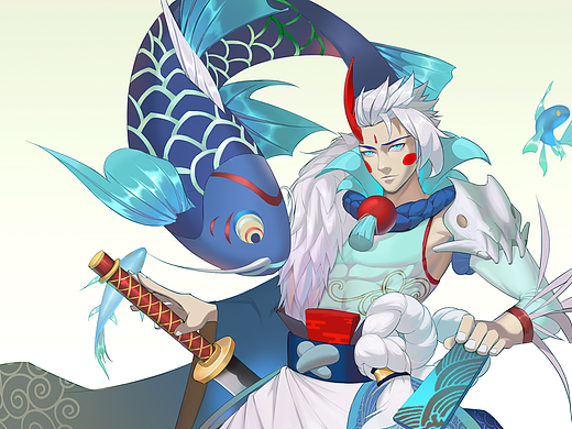 荒川之主——碧海青天（個(gè)人主頁(yè)-ZNDEyODAxNDg=） - 商業(yè)插畫 - 站酷設(shè)計(jì)師kongkong小漫原創(chuàng)素材 - 站酷ZCOOL