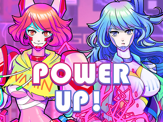 凌魂少女-POWER UP!-机械街头风（个人主页-ZNDM1MDQ4OTY=） - IP形象 - 站酷设计师KINNNI原创素材 - 站酷ZCOOL