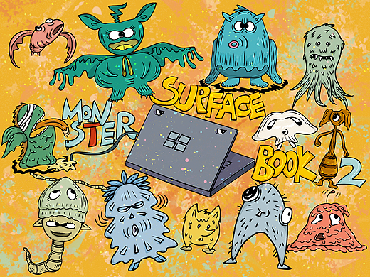 怪獸來襲（個人主頁-ZMjU1MDk1MTY=） - 圖案 - 站酷設(shè)計師黑殼KE原創(chuàng)素材 - 站酷ZCOOL