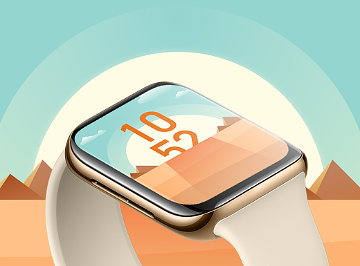 OPPO表盘设计大赛作品——时间的指引