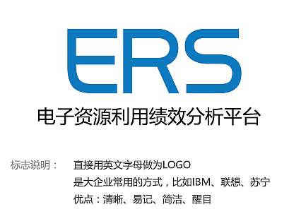 电子资源利用绩效平台标志设计