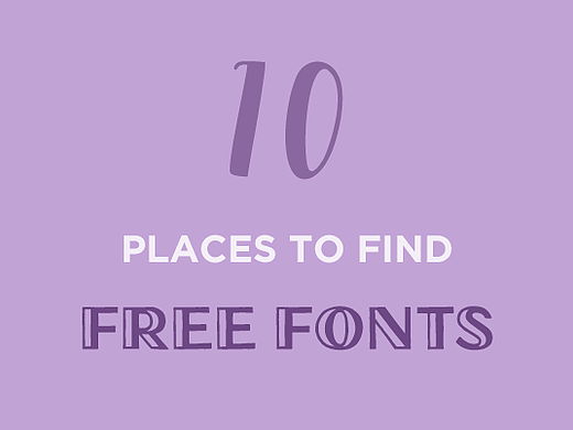 10个可以获取免费字体的资源站