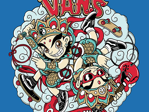 VANS Asian Art TEE —— Heavenly Kings
