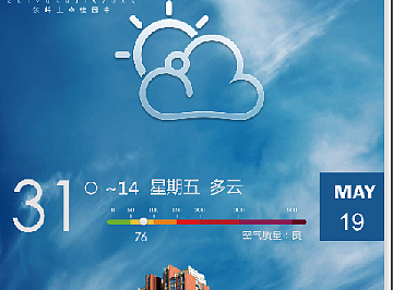 天气预报板式