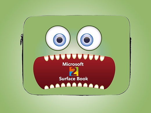 怪獸包包吞吃Surface Book 2（個(gè)人主頁-ZMjU2MjkxNzY=） - 圖案 - 站酷設(shè)計(jì)師jacky3362原創(chuàng)素材 - 站酷ZCOOL
