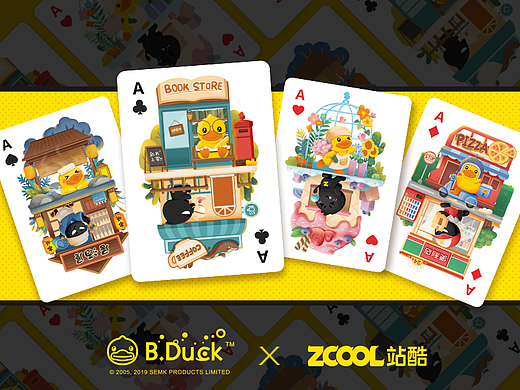 B.Duck小黄鸭 x ZCOOL站酷联名扑克
