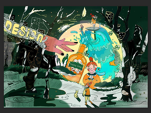 鋼鐵森林中的隱境（個人主頁-ZMzI2ODUzMTY=） - 宣傳物料 - 站酷設(shè)計師菠蘿煲飯原創(chuàng)素材 - 站酷ZCOOL