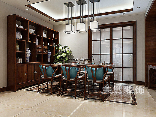 公园道1号166平四室两厅新中式风格装修需要多少钱