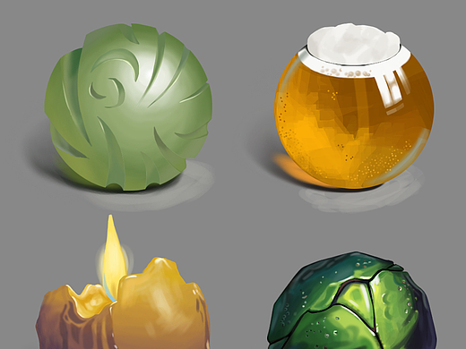 质感练习（个人主页-ZMjIyNzQ0MzY=） - 游戏原画 - 站酷设计师ww王五原创素材 - 站酷ZCOOL