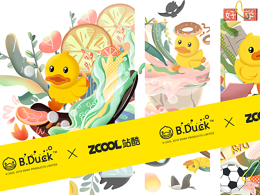 B.Duck小黄鸭 x ZCOOL站酷联名扑克 6666（个人主页-ZMzkwNzQ1OTY=） - 商业插画 - 站酷设计师ketty仪原创素材 - 站酷ZCOOL