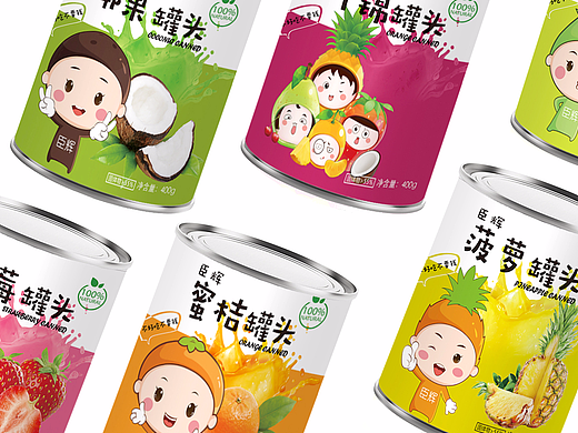 臣辉罐头包装设计