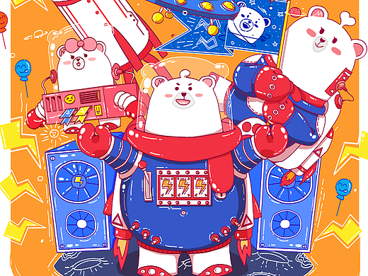 Midea Family 插画创意延展