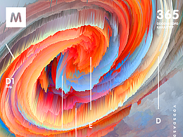 DAY01-3D漩涡海报
