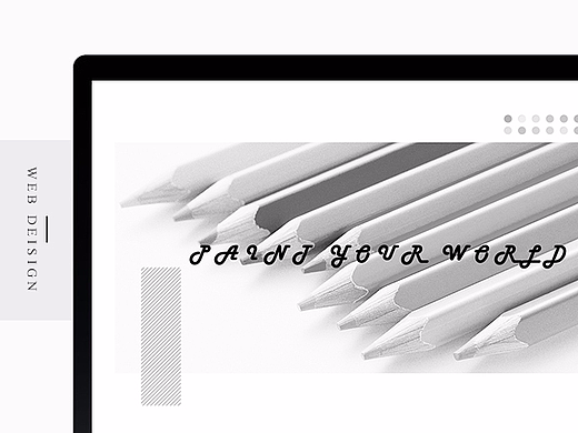 Web Design-极简主义的黑白灰设计