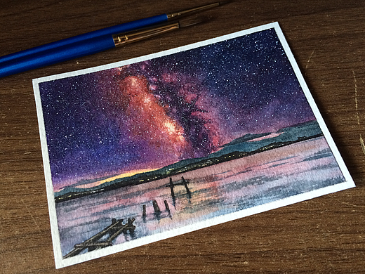 每夜星辰 139 还是那里（个人主页-ZMjM1OTI3MDg=） - 绘画 - 站酷设计师八艘飞原创素材 - 站酷ZCOOL