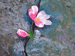 油画《不羁的生命》&莫奈《向日葵》