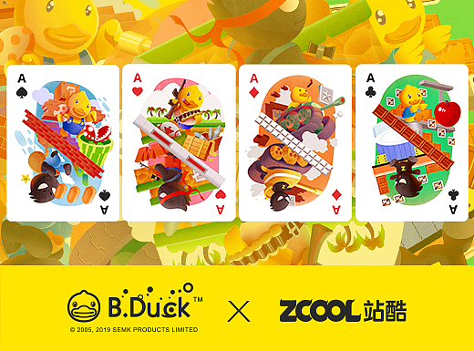 B.Duck小黄鸭 x ZCOOL站酷联名扑克