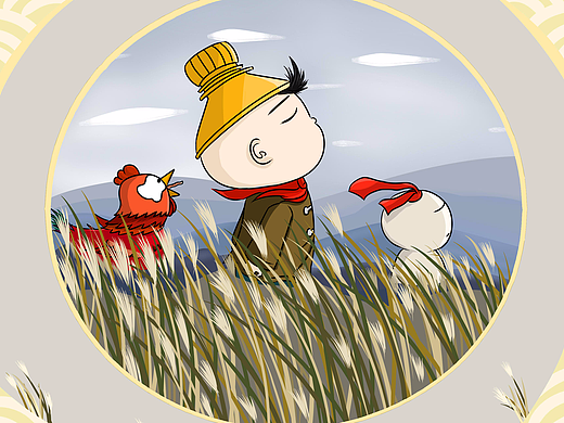 【2017的节们】夏至 | 小暑 | 立秋 | 七夕 | 白露（个人主页-ZMjM3OTA0MTY=） - 创作习作 - 站酷设计师并瓦子的瓶子原创素材 - 站酷ZCOOL