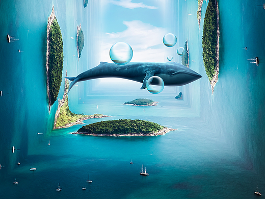 超简单合成海报*亚空间视觉