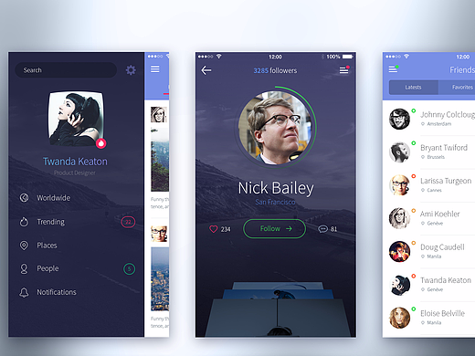 UI登录界面（个人主页-ZMjM3MDY2NjA=） - APP界面 - 站酷设计师ExcuseQo原创素材 - 站酷ZCOOL